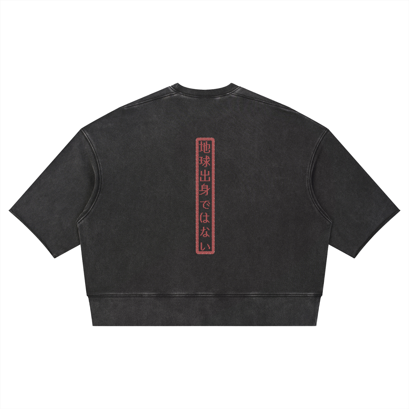Unisex Mineral Wash Boxy Raw Edge T-Shirt