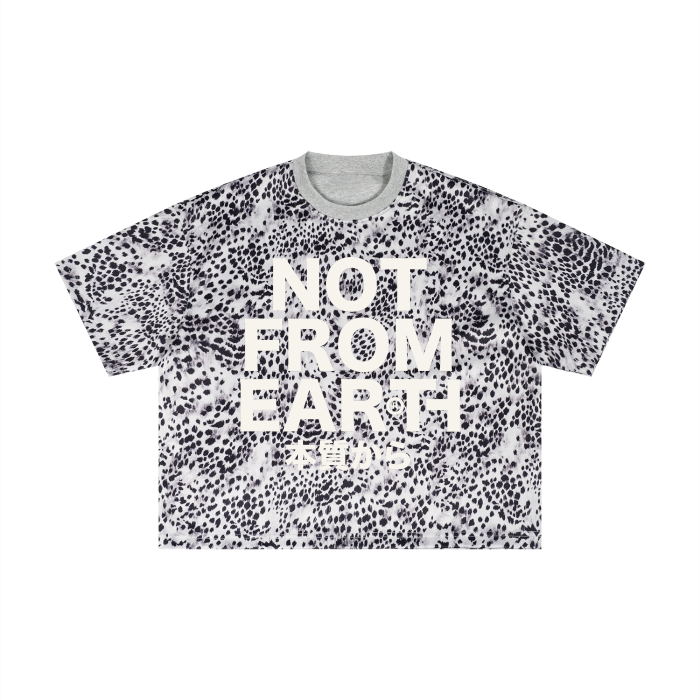 Unisex Leopard Print Boxy T-Shirt