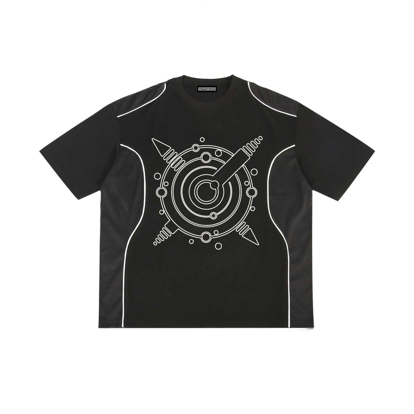 Contrast Piped Panel T-Shirt