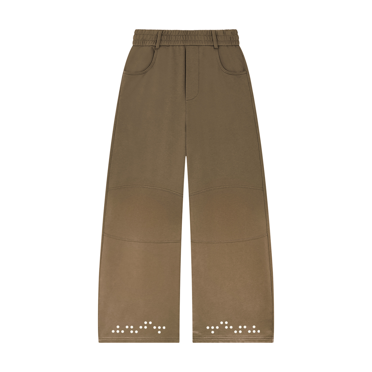 Unisex Sunfade Paneled Barrel Leg Sweatpants