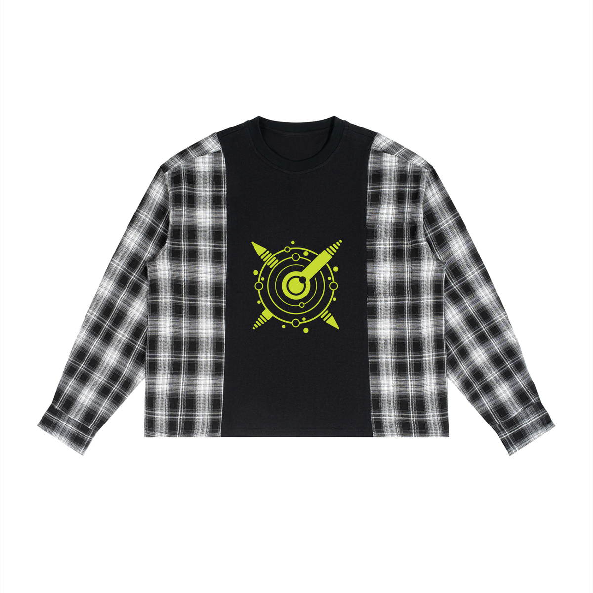 Signal Interference Plaid Tee