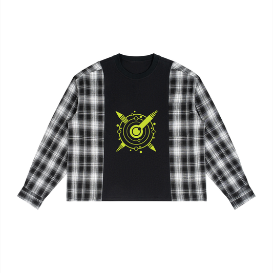 Signal Interference Plaid Tee
