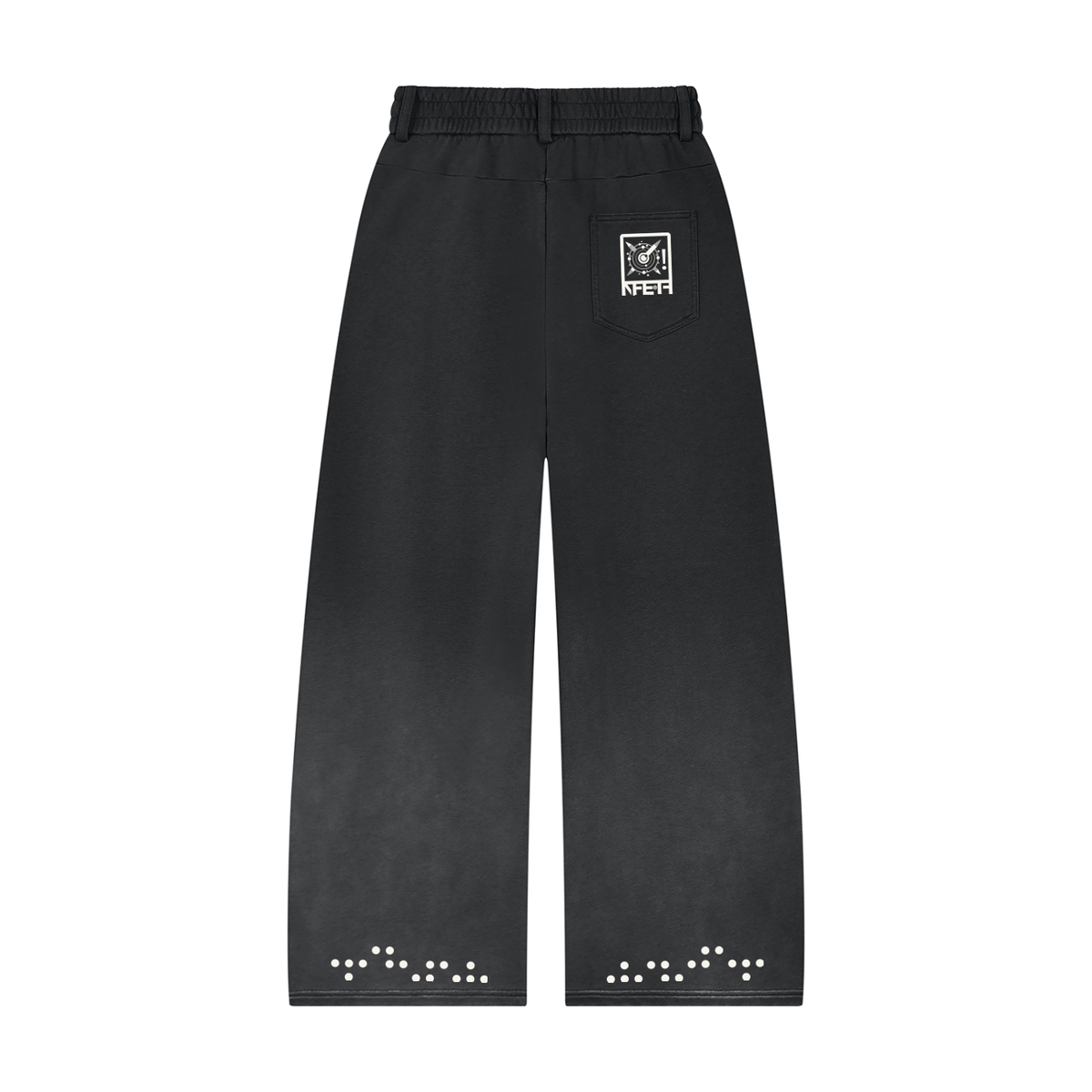 Unisex Sunfade Paneled Barrel Leg Sweatpants