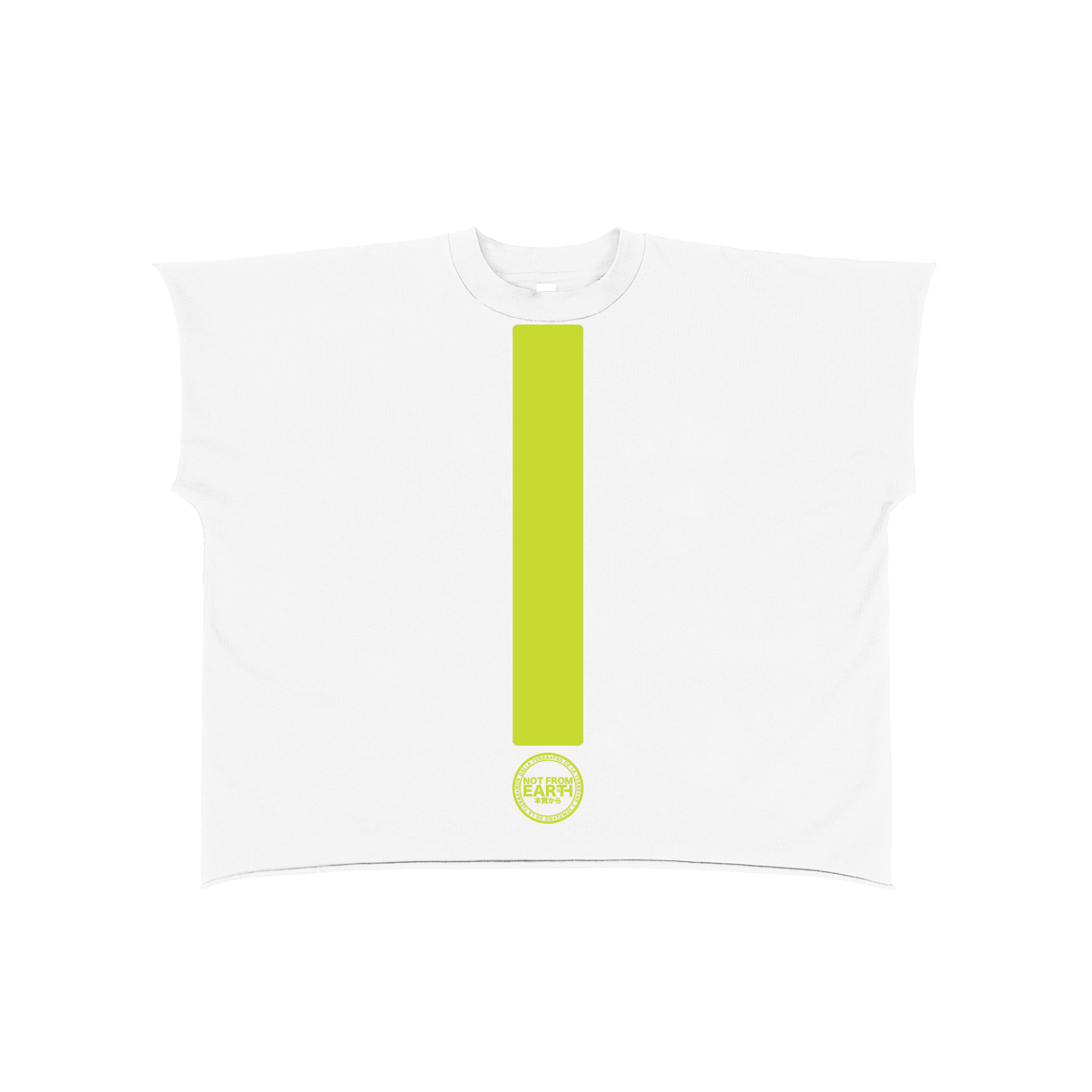 Raw Edge Boxy Non-Shrink T-Shirt
