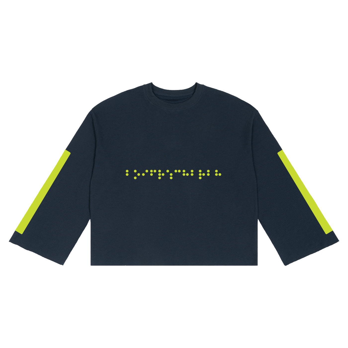 Unisex Waffle Raw Edge T-Shirt