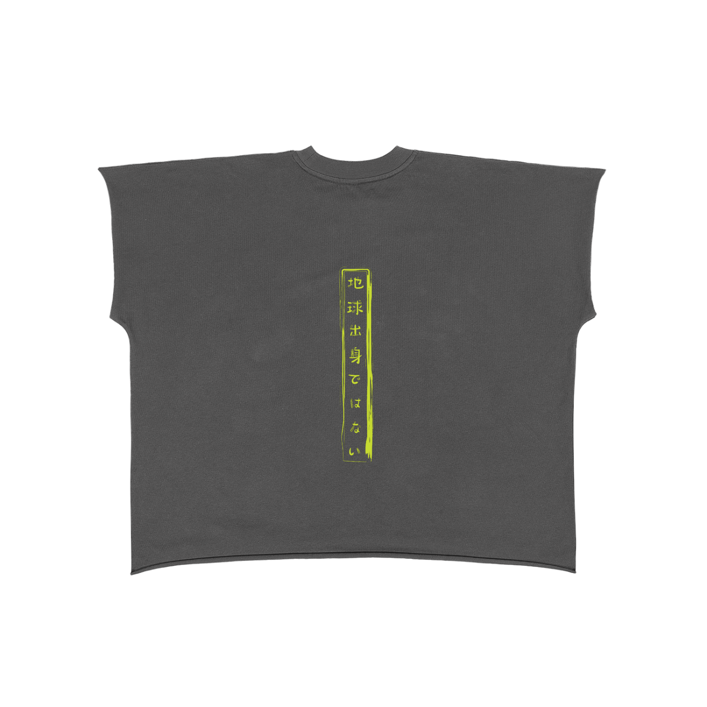 Raw Edge Boxy Non-Shrink T-Shirt