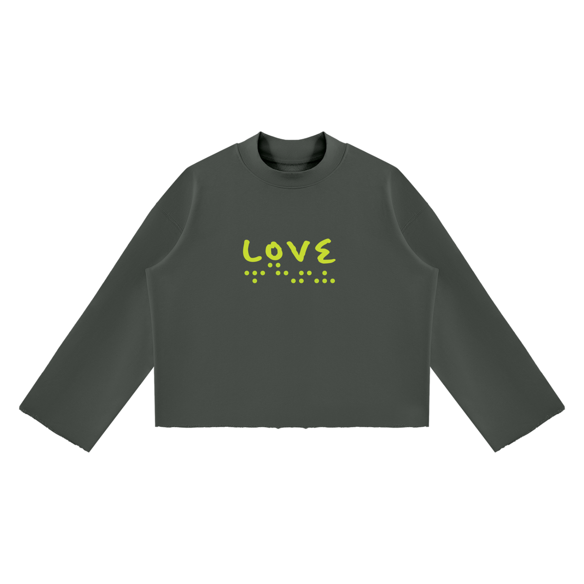 Love Transmission Raw-Edge Sweater