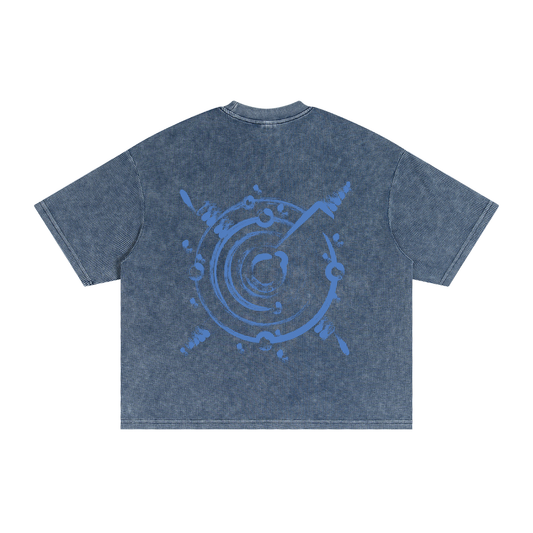 Textured Waffle Washed Boxy T-Shirt