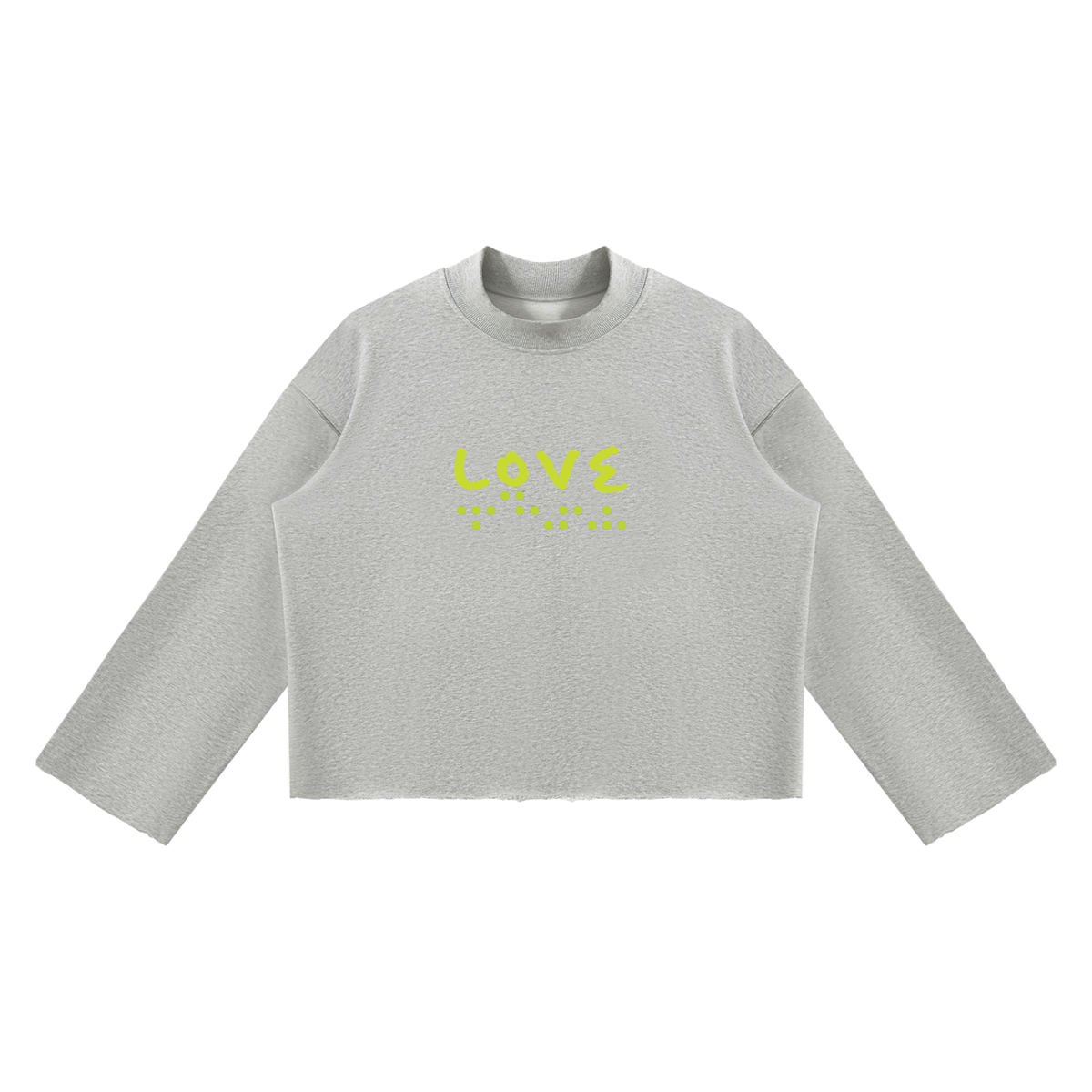 Love Transmission Raw-Edge Sweater
