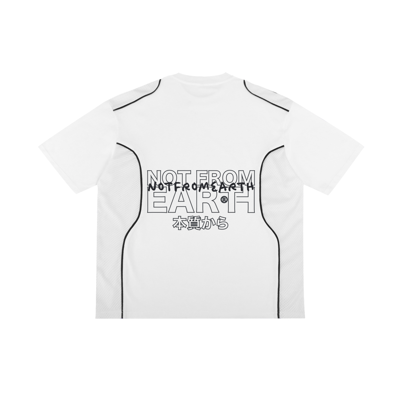 Contrast Piped Panel T-Shirt