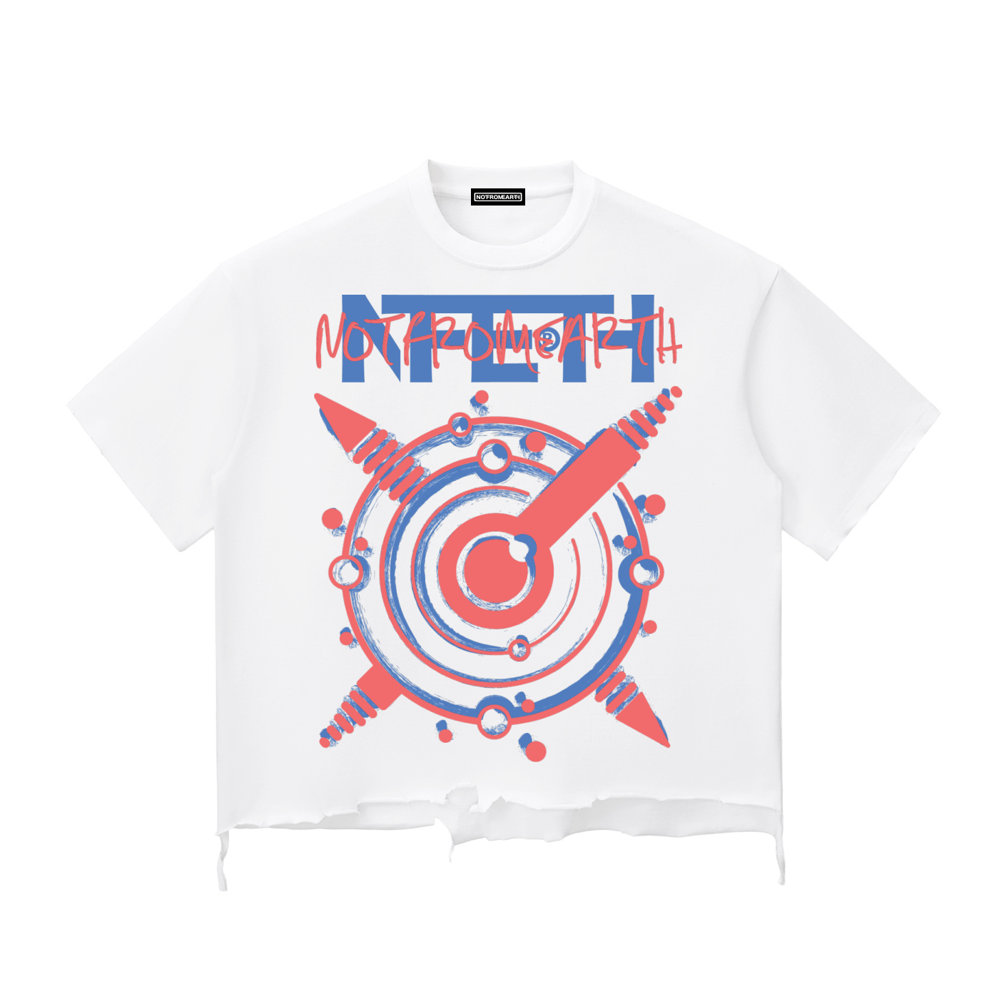 Snow Wash Raw-Hem Boxy T-shirt