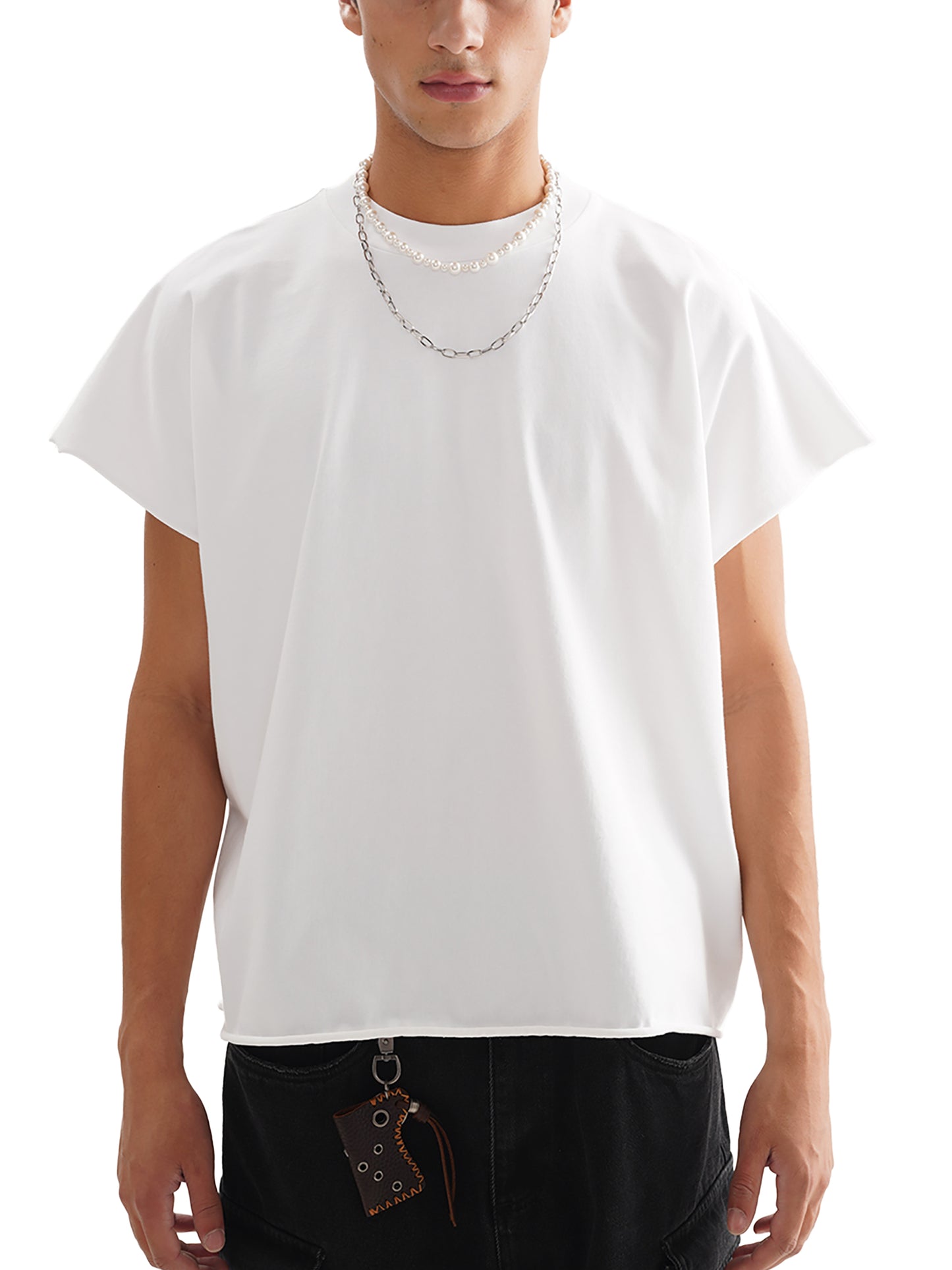 Abduction Beam Raw-Edge Tee