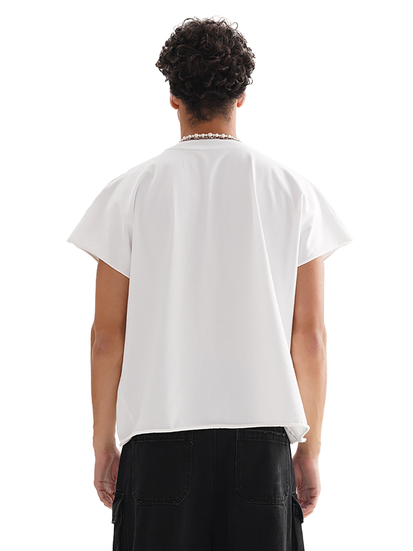 Abduction Beam Raw-Edge Tee
