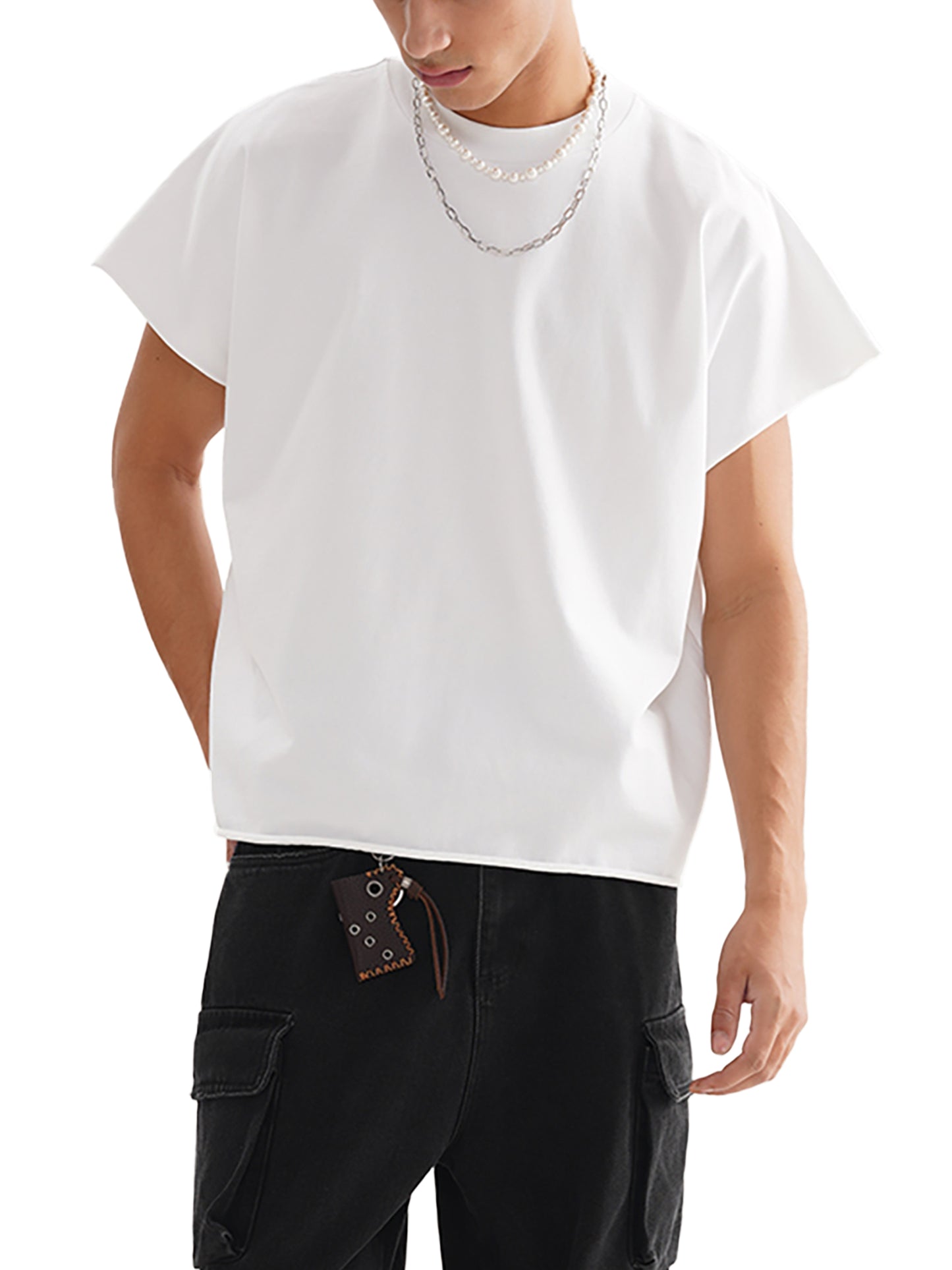 Abduction Beam Raw-Edge Tee