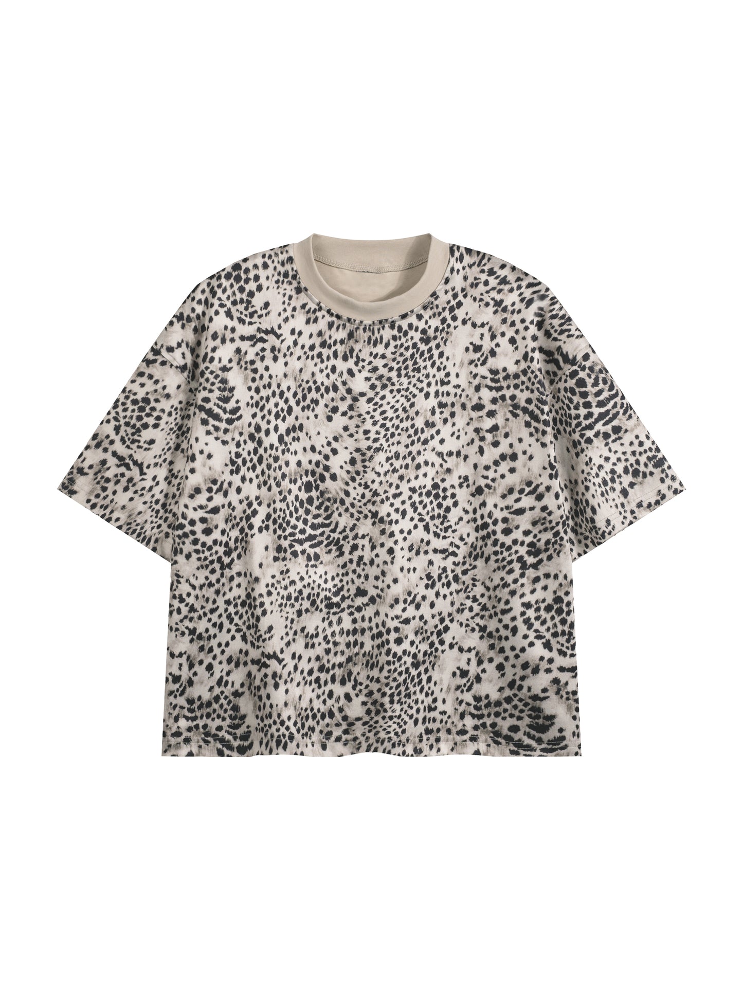 Unisex Leopard Print Boxy T-Shirt