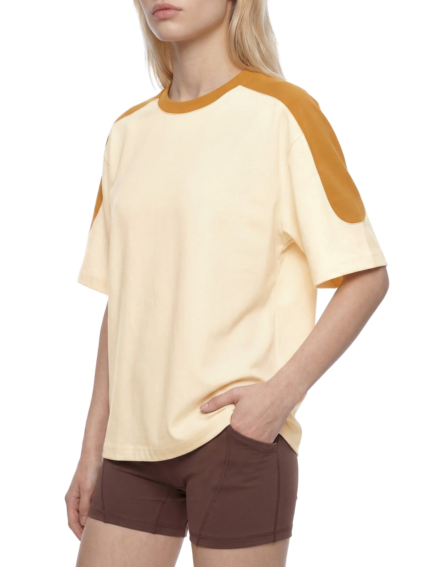 NFE Love Transmission Oversized Tee Gold