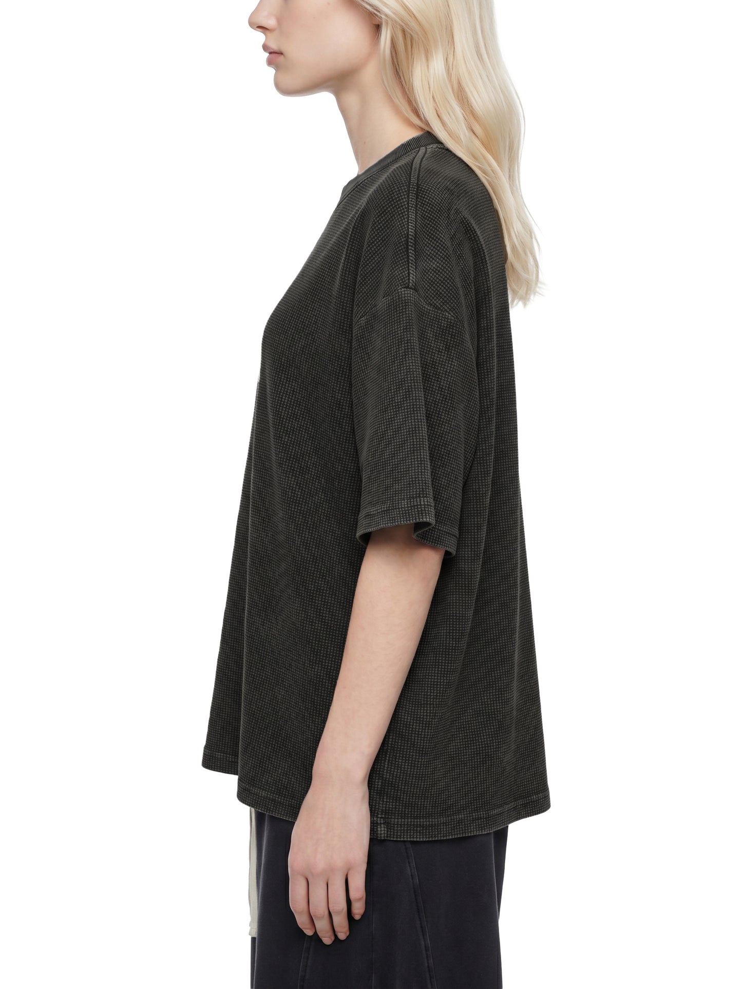 From the Core Waffle Tee Black