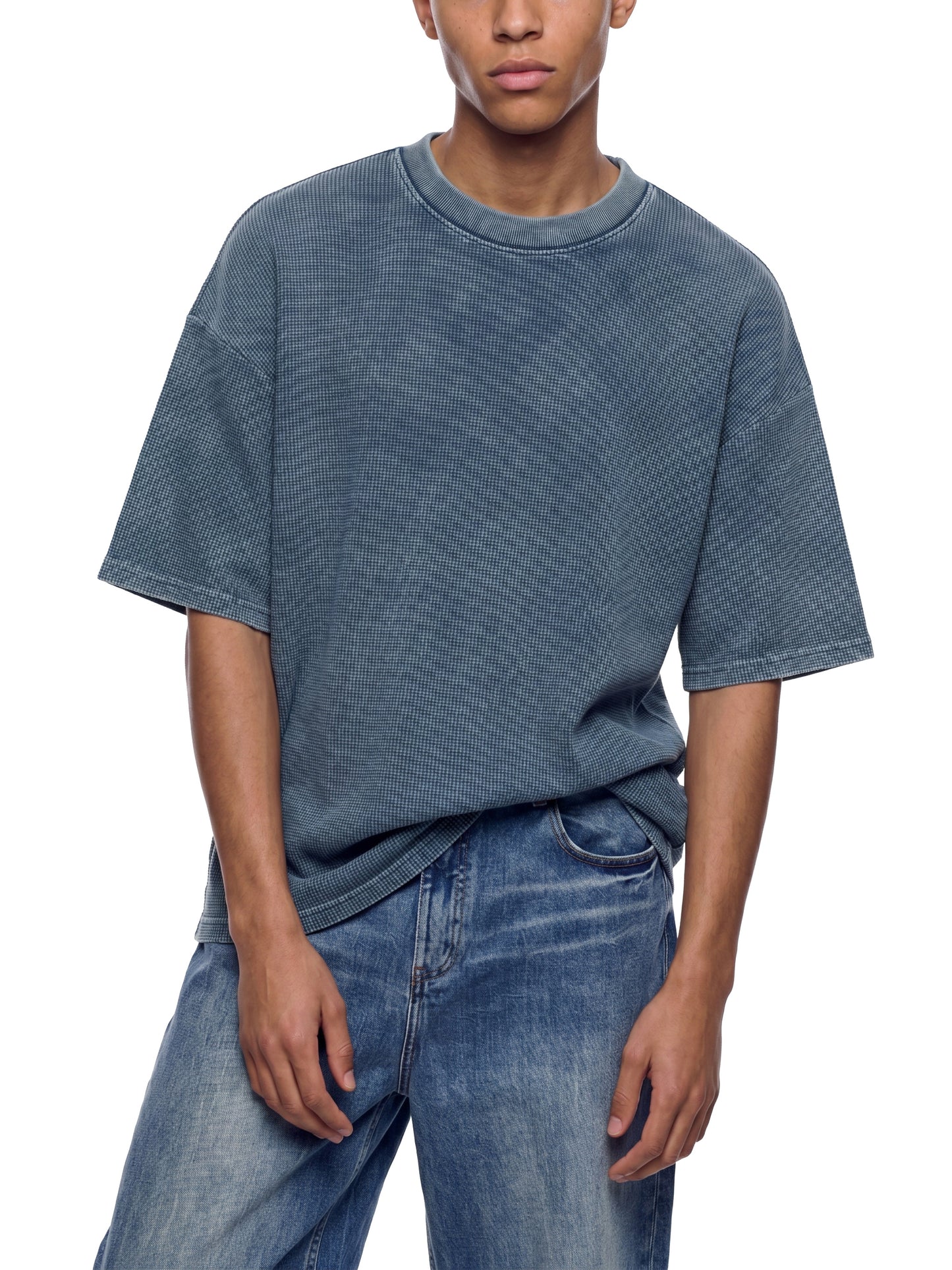 From the Core Waffle Tee Blue