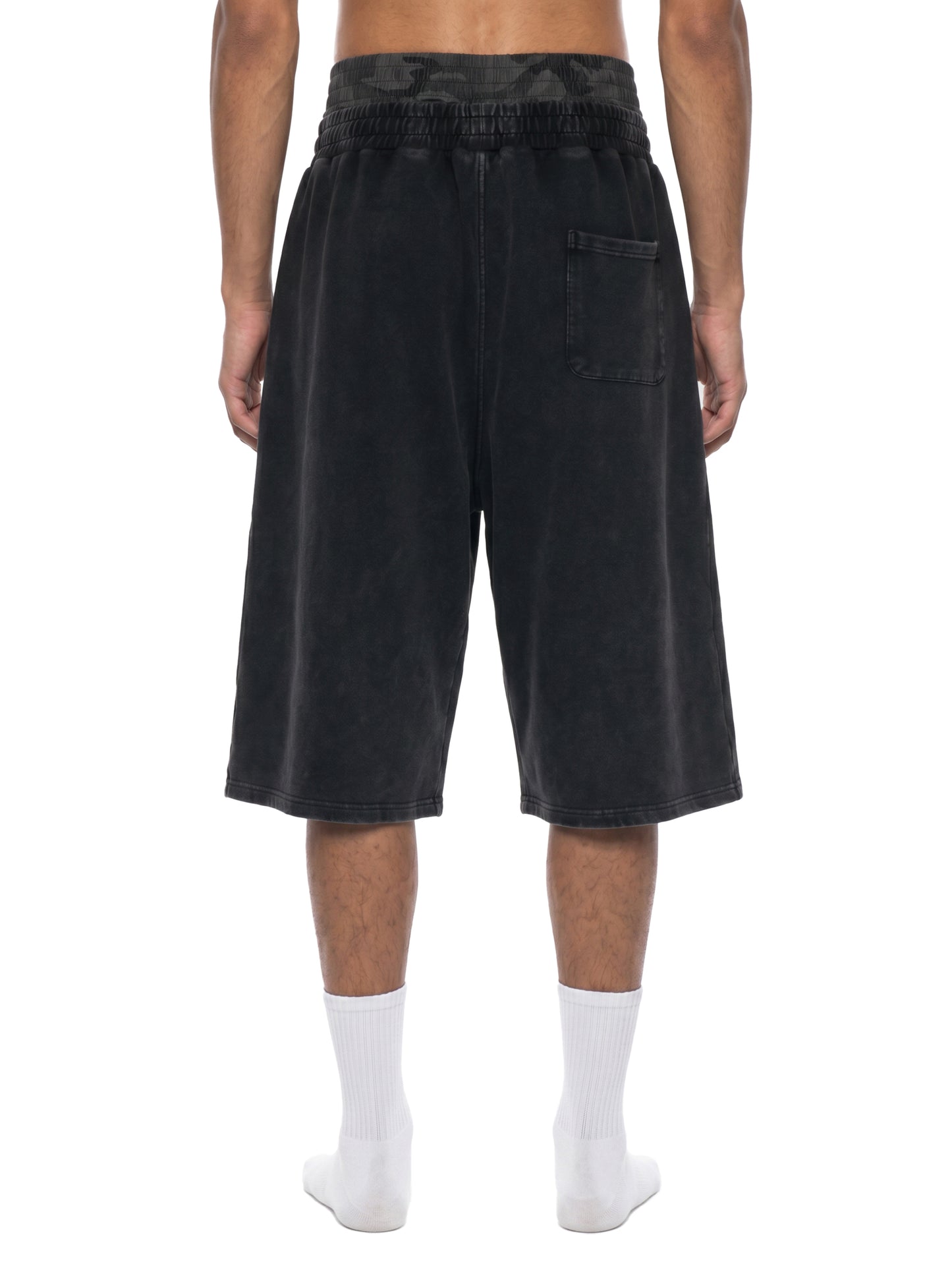 Love Frequency Distressed Shorts