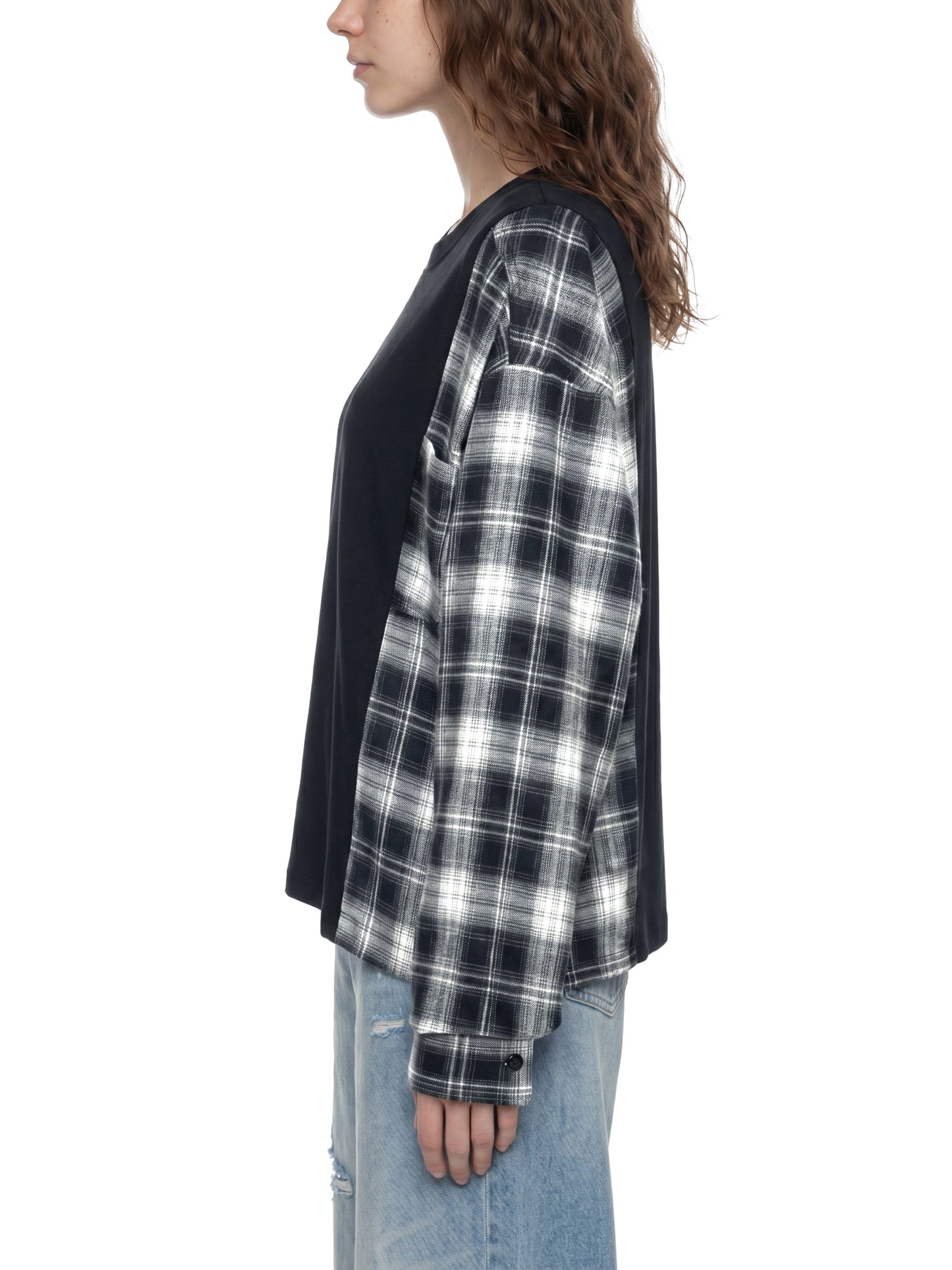 Signal Interference Plaid Tee