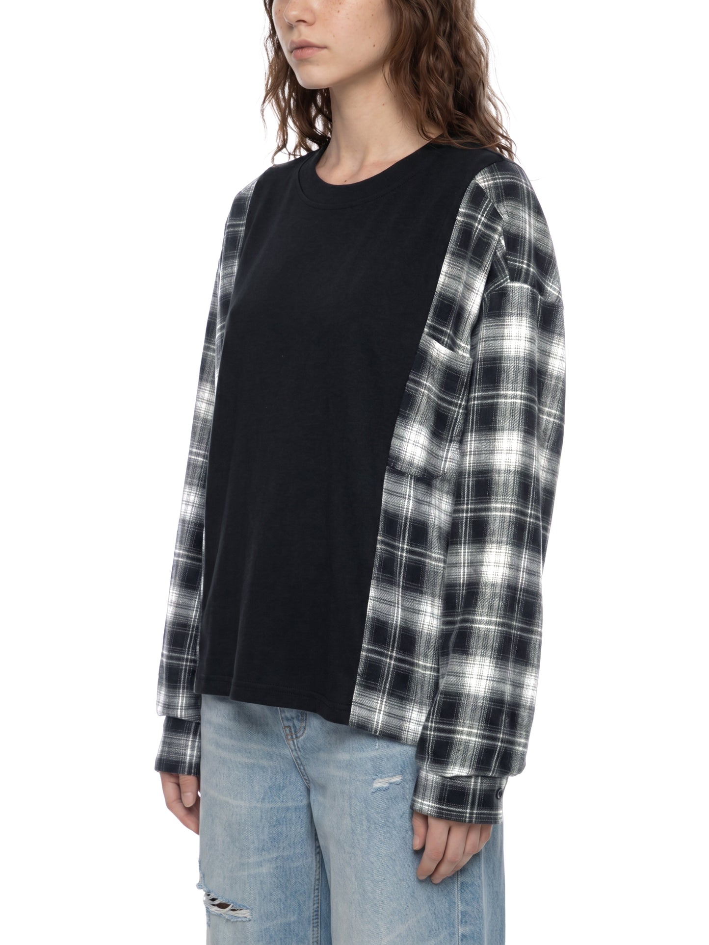 Signal Interference Plaid Tee