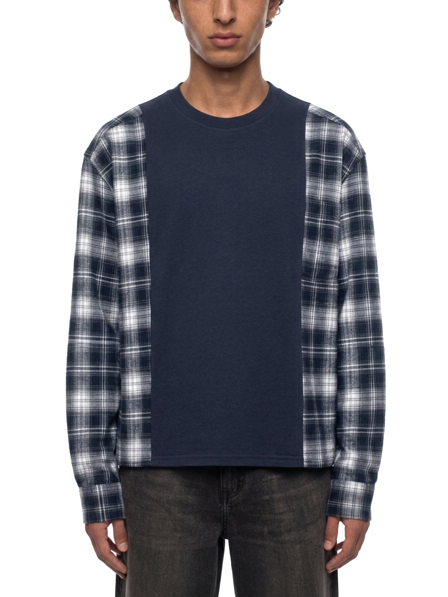 Signal Interference Plaid Tee