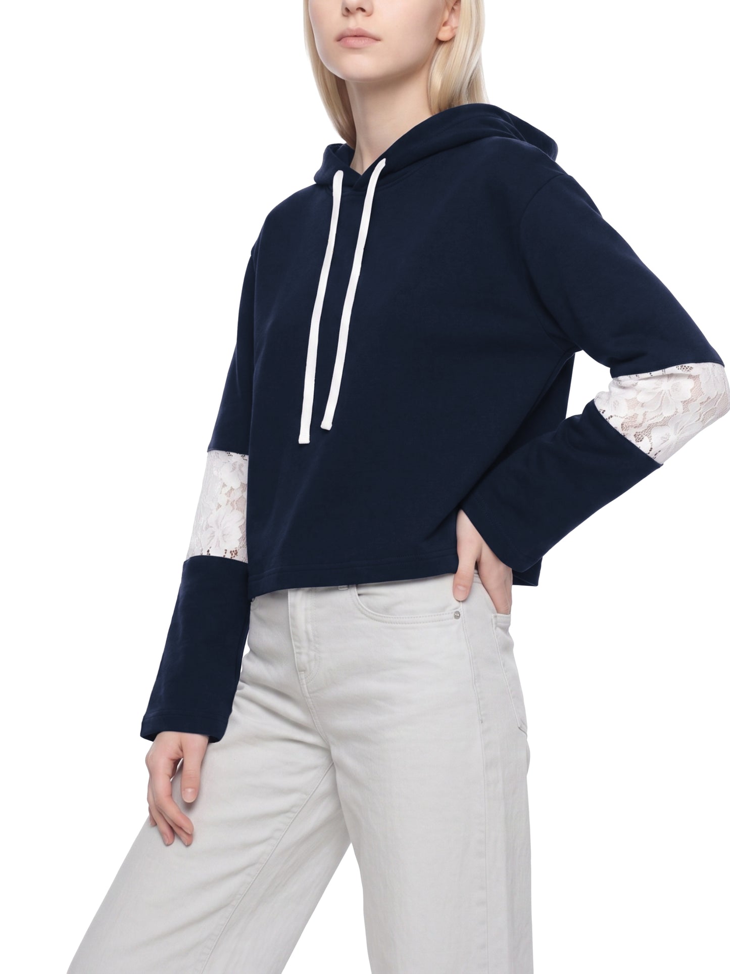 Love Veil Cropped Hoodie